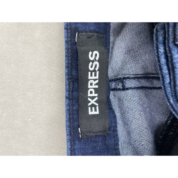 Express Denim Jeans - Stretch + Ankle Legging High Rise 4s / 4c ( 24” Inseam) - Picture 5 of 10